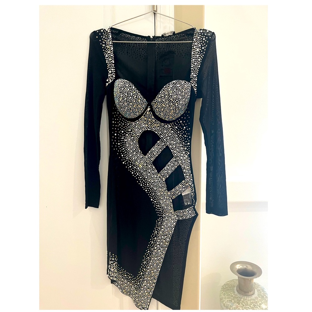 Sexy crystal dress perfect for dancers, ballroom or a sexy night out! Never worn